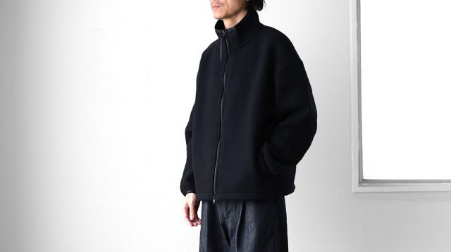 LAMOND(ラモンド)Pure Super100s Lambs Wool Fleece Blouson