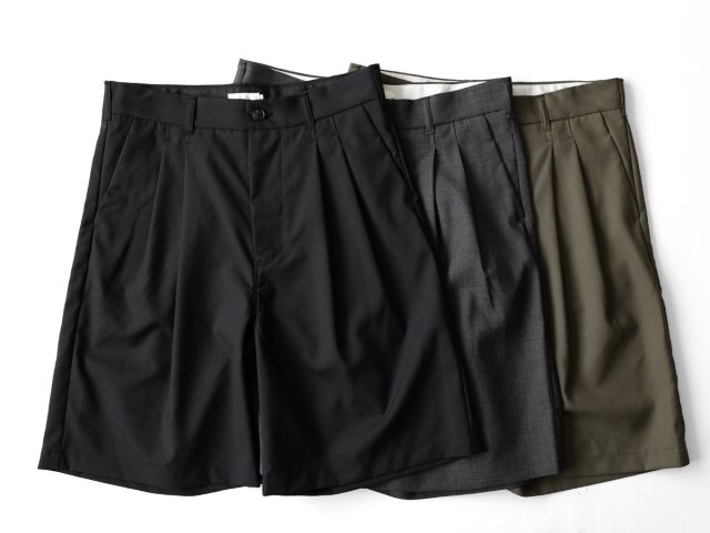 TILL BY HAND - Super120 Summer Wool Short Pants